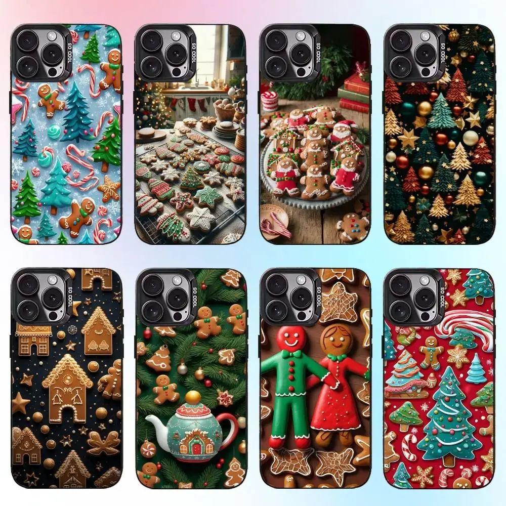 

gingerbread man Phone Case For iPhone17,16,15,14,13,12,11 Plus,Pro Max Black Candy Matte Shockproof Cover