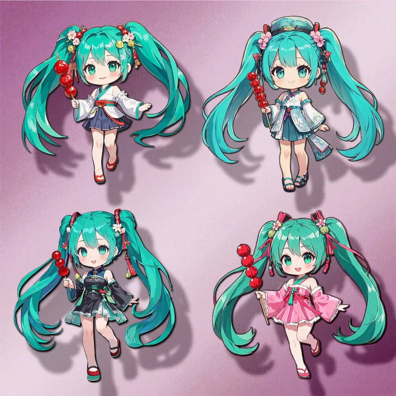 Chinese style miku Enamel Pin