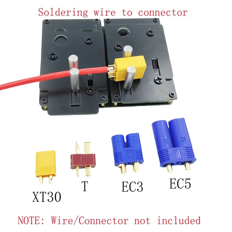 Welding Soldering Insulate Station Jig RC Tool Silicone Wire Clamp For XT90 XT60 0-24AWG Silicone Wire XT30 T Plug Replacement