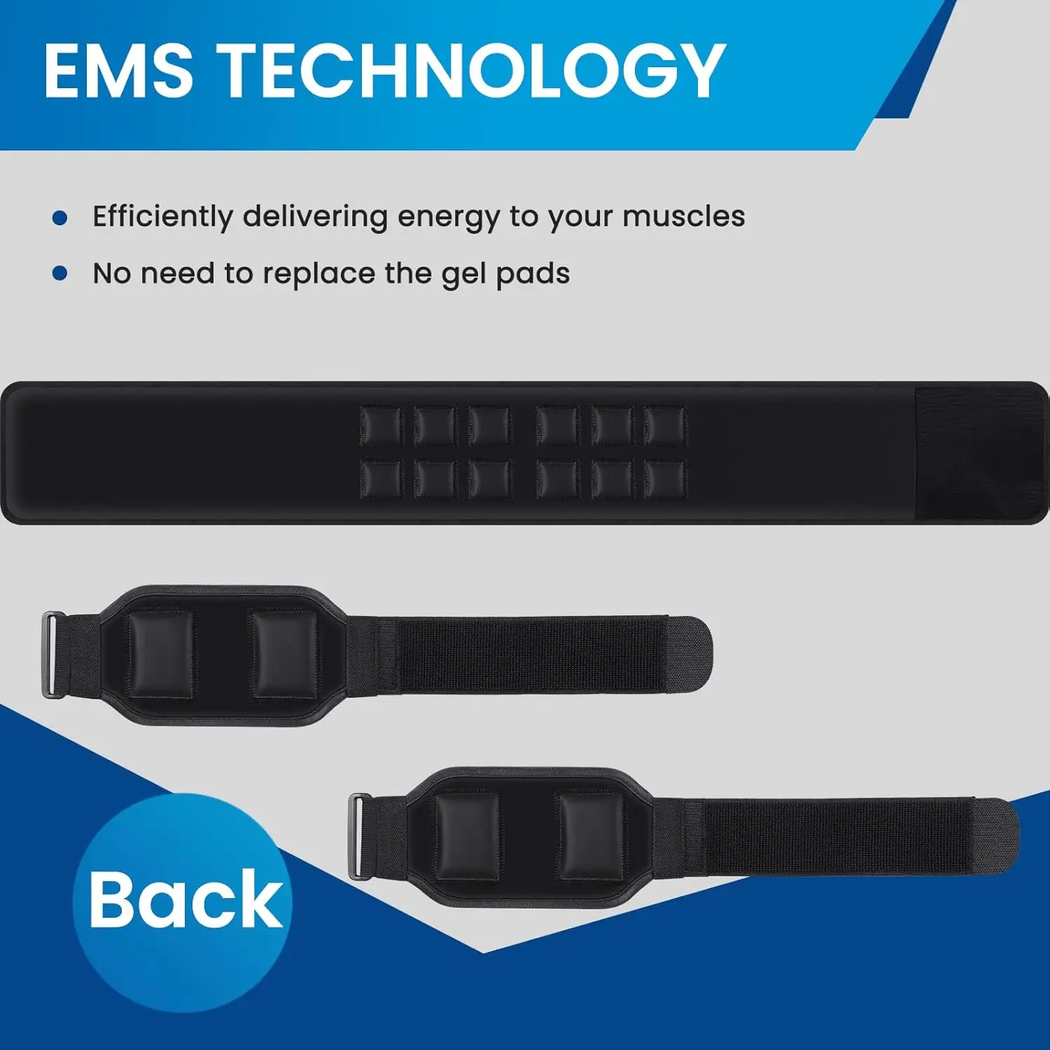 ABS Stimulator, Muscle Machine Workout Equipment, Ab Toning Belt Muscle Toner Fitness Training for Abdomen/Arm/Leg, Ab Trainer f