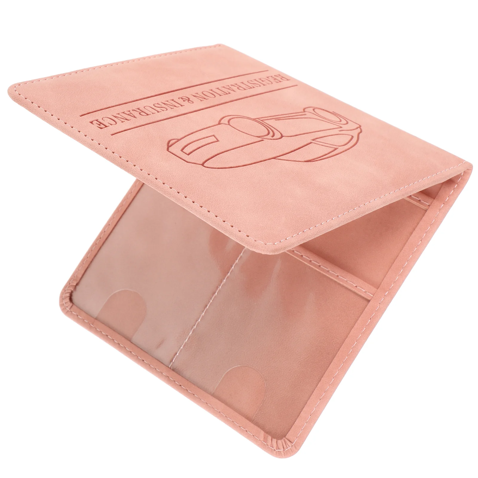 Funda para licencia de conducir de coches Tarjetas de crédito Cartera Aseguridad 1450X1300X080CM Soporte para conductores Rosa