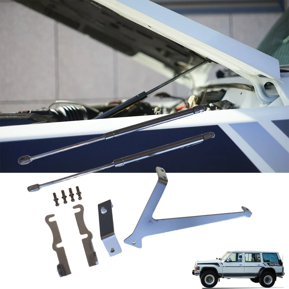 Hood Hydraulic Support Rod For Nissan Patrol Y60 Bonnet Damper Modification Patrol Y60 Accessories