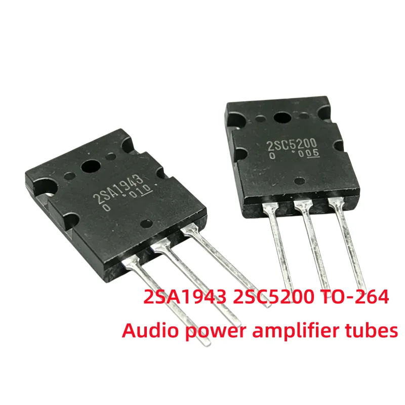 5-10pair 100% New Original A1943 C5200 2SA1943 2SC5200 High-Power Audio Power Amplifier Tube TO-264