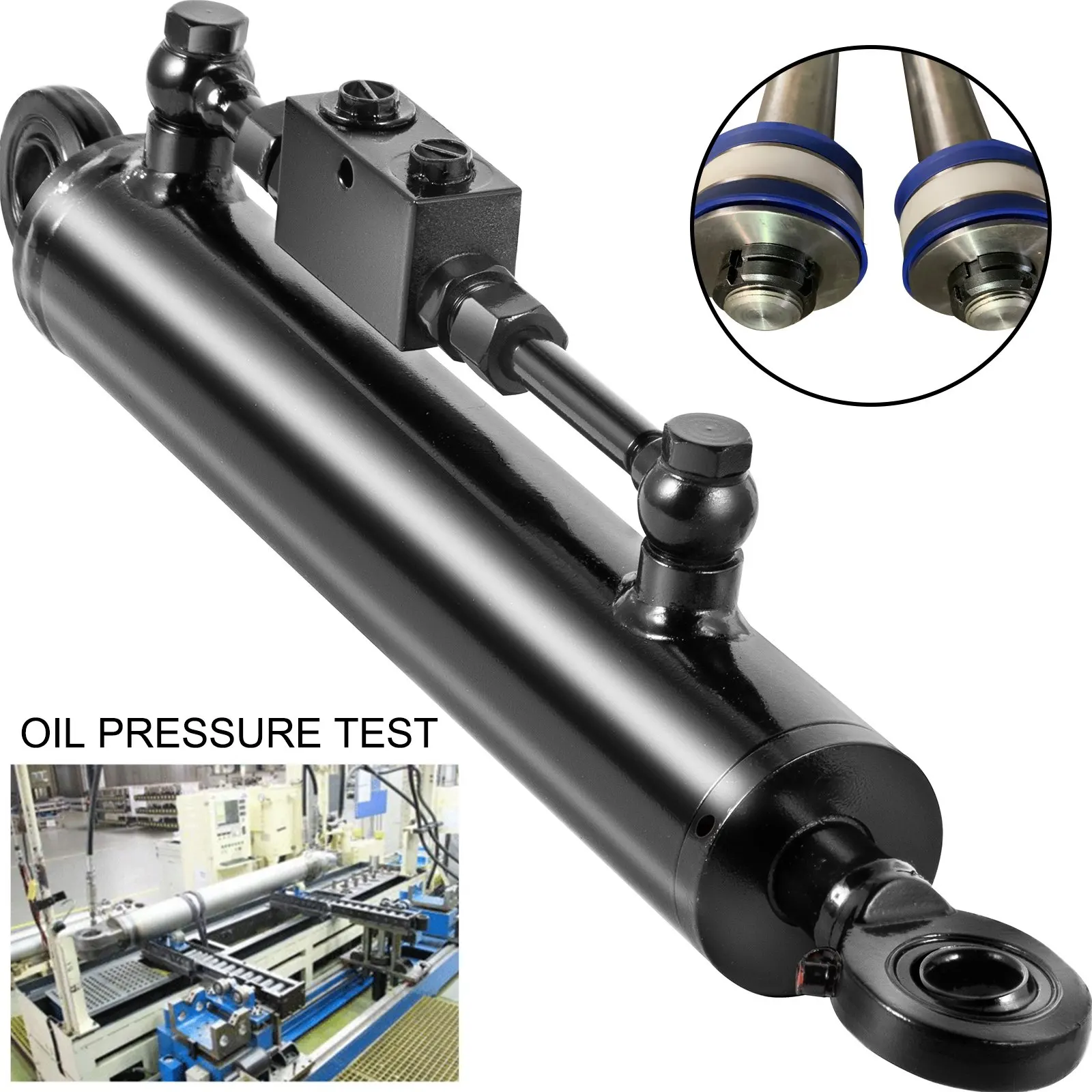 Double Acting Hydraulic Top Link Cylinder w/ Check Valve  2” Bore, Top Link Hydraulic Cylinder 10” Stroke  for Tractors