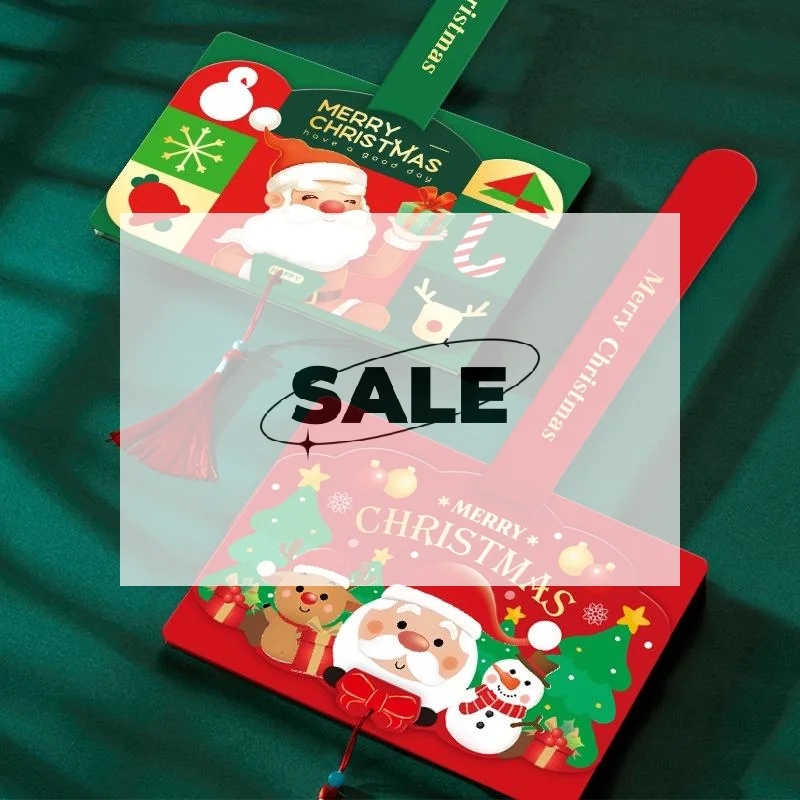 جديد عيد الميلاد بطاقة قابلة للطي الكرتون سانتا كلوز شخصية الإبداعية ثلاثة أضعاف بطاقة فارغة نعمة بطاقة رسالة [HGPC]