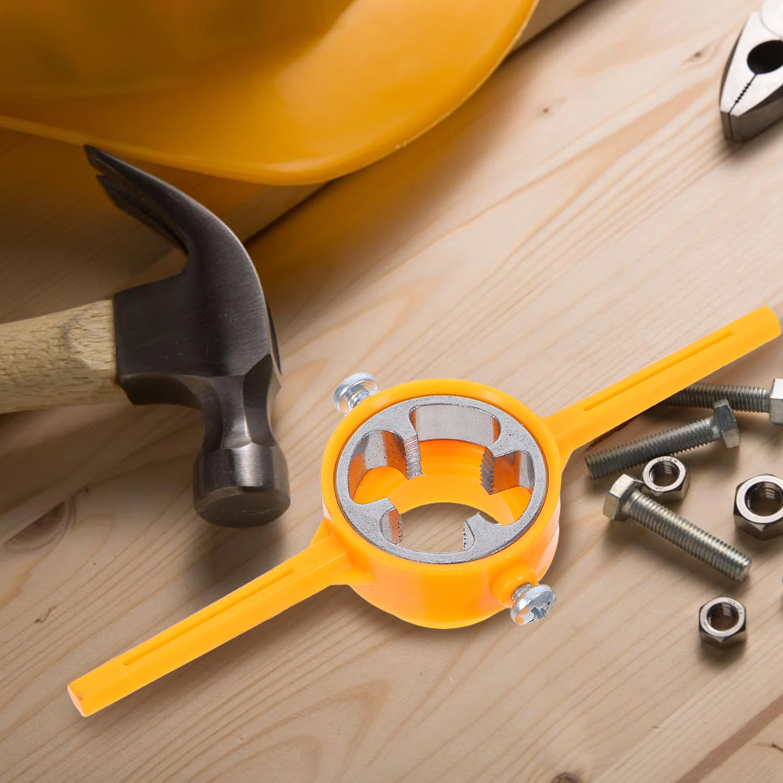 

2pcs Pvc Threader Tool Set Manual Plastic Thread Die Kit Plumbing Tools Pipe Installation Leak Proof Durable Hand Tool