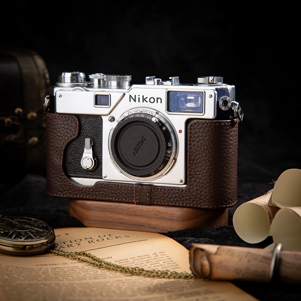 

S3 Cover Bag Protective Case Leather Camera Bag For Nikon S3 Case Genuine Leather Camera Half Case Photography Accessories