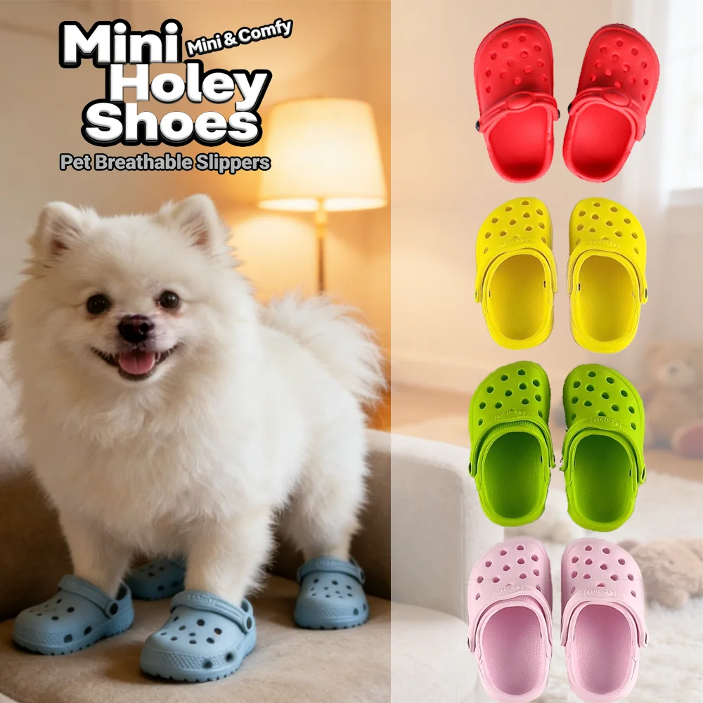 

2 Pcs Pet Mini Holey Shoes Cat & Dog Cute Mini Toy BB Shoes DIY Clothing Bags Multi-functional Use Suitable For small pets