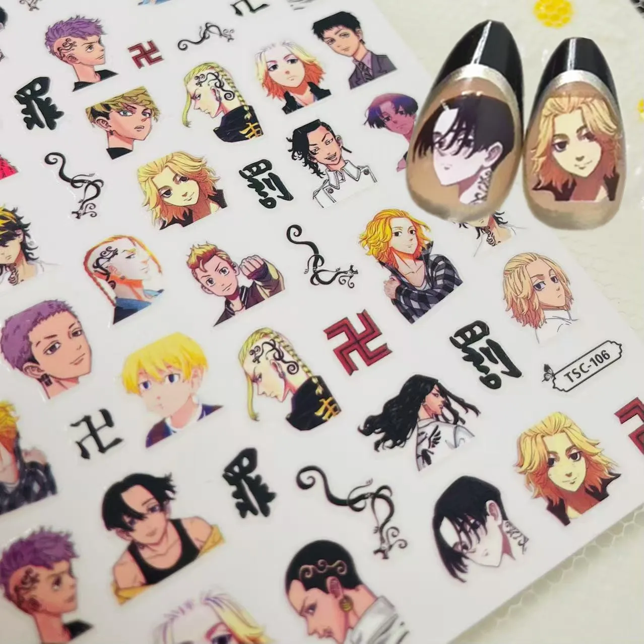 Tokyo Revengers Anime 3d naklejka na paznokcie naklejka na paznokcie silder TSC-106