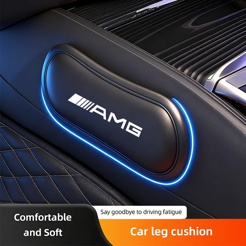 Almofada para Carro, Protetor de Joelho, Almofada de Espuma de Memória Elástica para Mercedes Benz AMG W203 W206 W220 W205 W211 W212 W201 W168 W167 W169 GLC