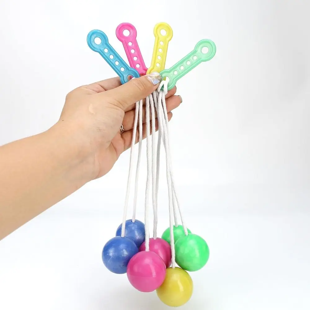 Boule de Collision amusante, couleur aléatoire, sans lumière, clic, nouveauté, balles réductrices de pression, balles de parc pour enfants, 6 pièces