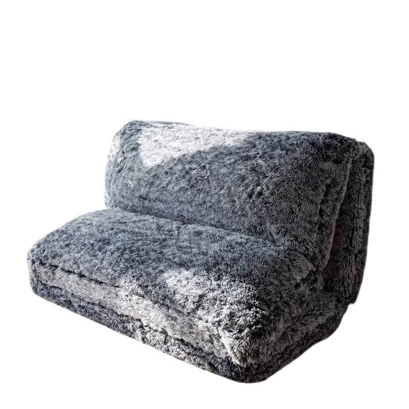 

Full-size environmentally friendly artificial wool floor mattress foldable bean bag sofa wall sofa couch for living room or