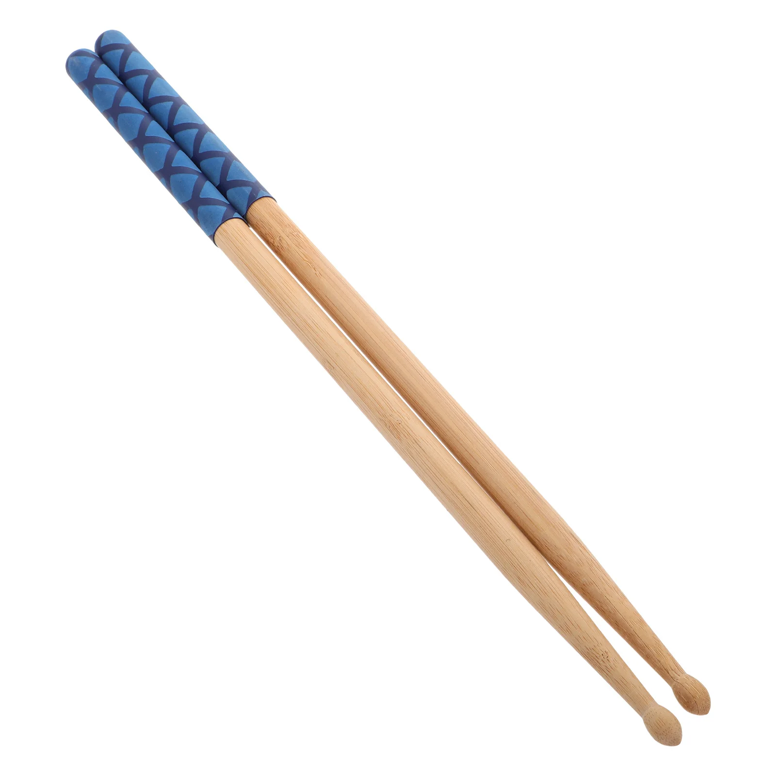 

1 Pair Wood Drumsticks Kids Nonslip Rubber Sleeve Snare Drum Beginner Practice Sticks Professional Grade Solid Percussion