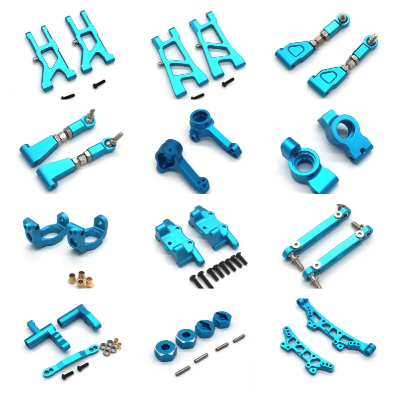 Metal Accessories HNR H9803 Werewolf H9802 Dodge RC 1/10 Remote Control Car Rocker Arm Steering Cup C Seat Total Blue Parts