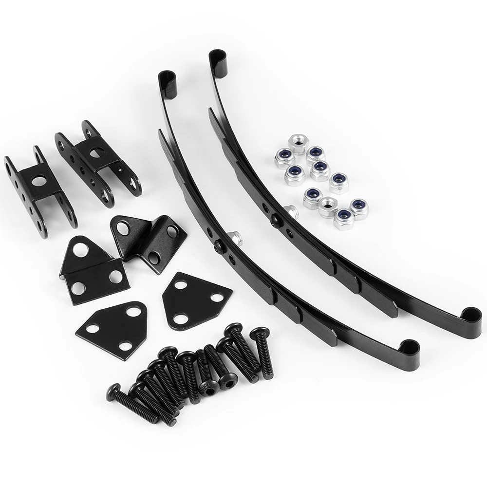 YEAHRUN Steel Leaf Spring Suspension Set for D90 1/10 RC Crawler Car Upgrade Parts