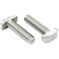 20pcs 4040 Series M8 Hammer Head T Bolt Screw Nickel Plated For 4040 Aluminum Profile T-slot M8*16/20/25/30/35/40mm