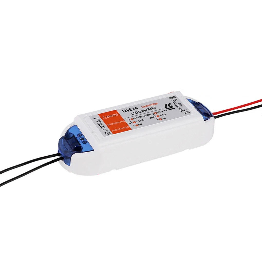 

Преобразователь напряжения для светодиодных лент: с переменного тока 90-240В на постоянный ток 12В, 18Вт/28Вт/48Вт/72Вт/100Вт, адаптер-драйвер, трансформатор, блок питания