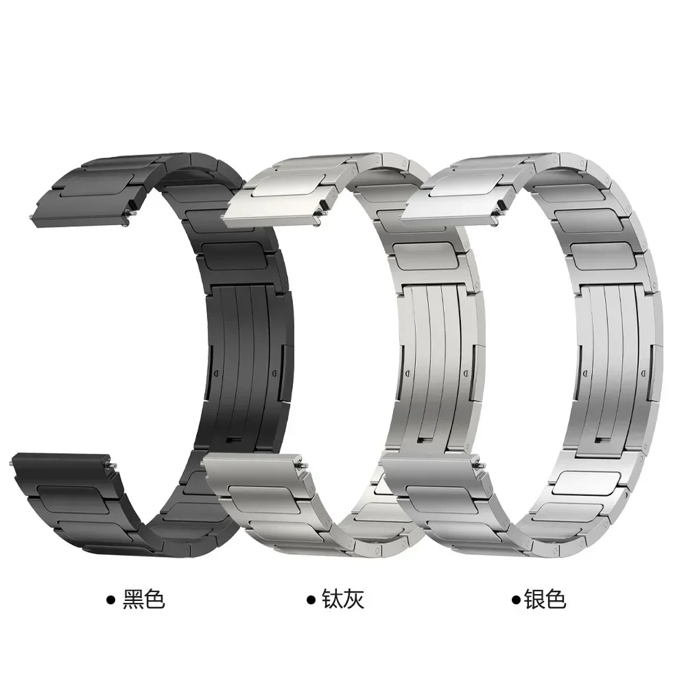 22 مللي متر سبائك التيتانيوم حزام ل Garmin Forerunner 965 955 745 255/265 الموسيقى سوار معدني معصمه Garmin Venu 3 2/Vivoactive 4