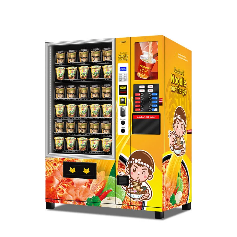 Smart Sticker Hot Water Vending Machine Cup Noodle And Ramen Vending Machine Self Service Kiosk Coffee for Foods and Drinks