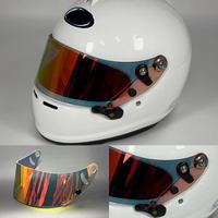 SK6 GP6 Helmet Visor For Arai GP-6 GP-6S GP-6RC SK-6 PEO SK6 Motorcycle Helmet Visor goggles plating silver red Replacement Lens