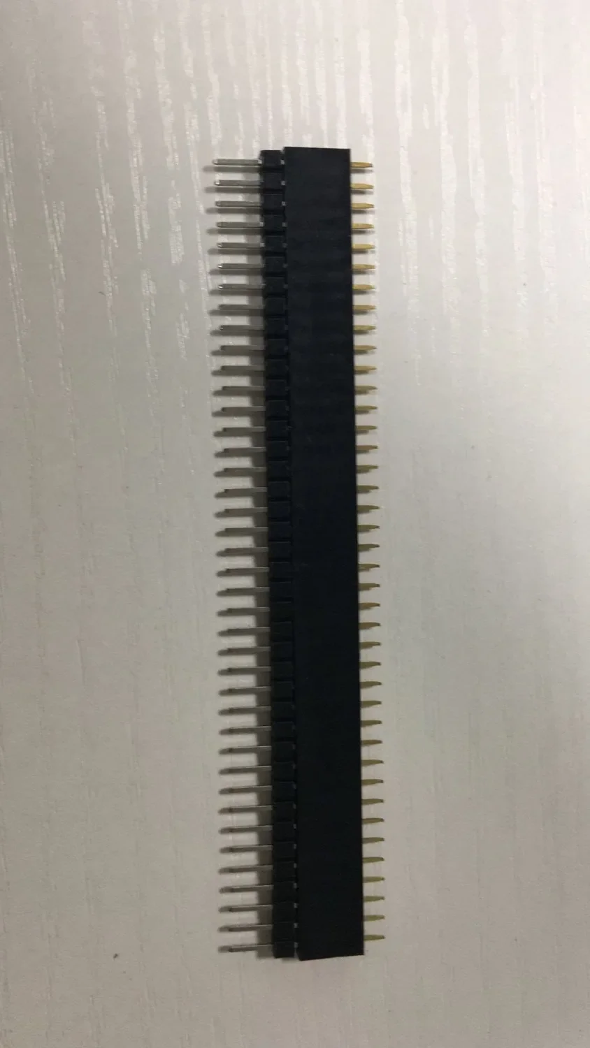 10pars 1*40 40Pin female+male pitch Header Pin PCB Breakable Pin Header