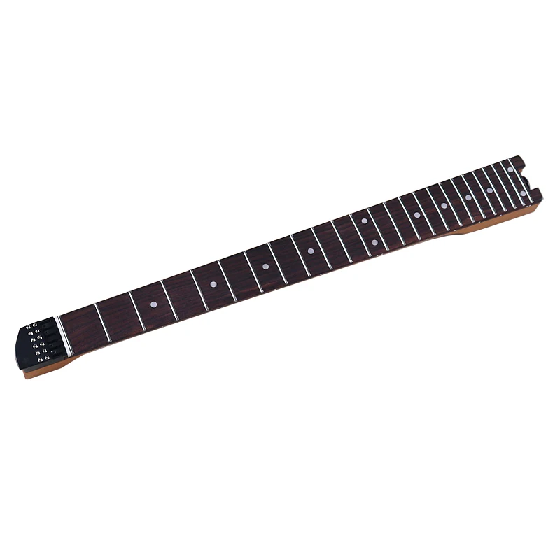 Electic Guitar Neck Headless Roasted Canada Maple 24 Frets 5.6cm Width Rosewood Fingerboard For 6 String Travel Guitars