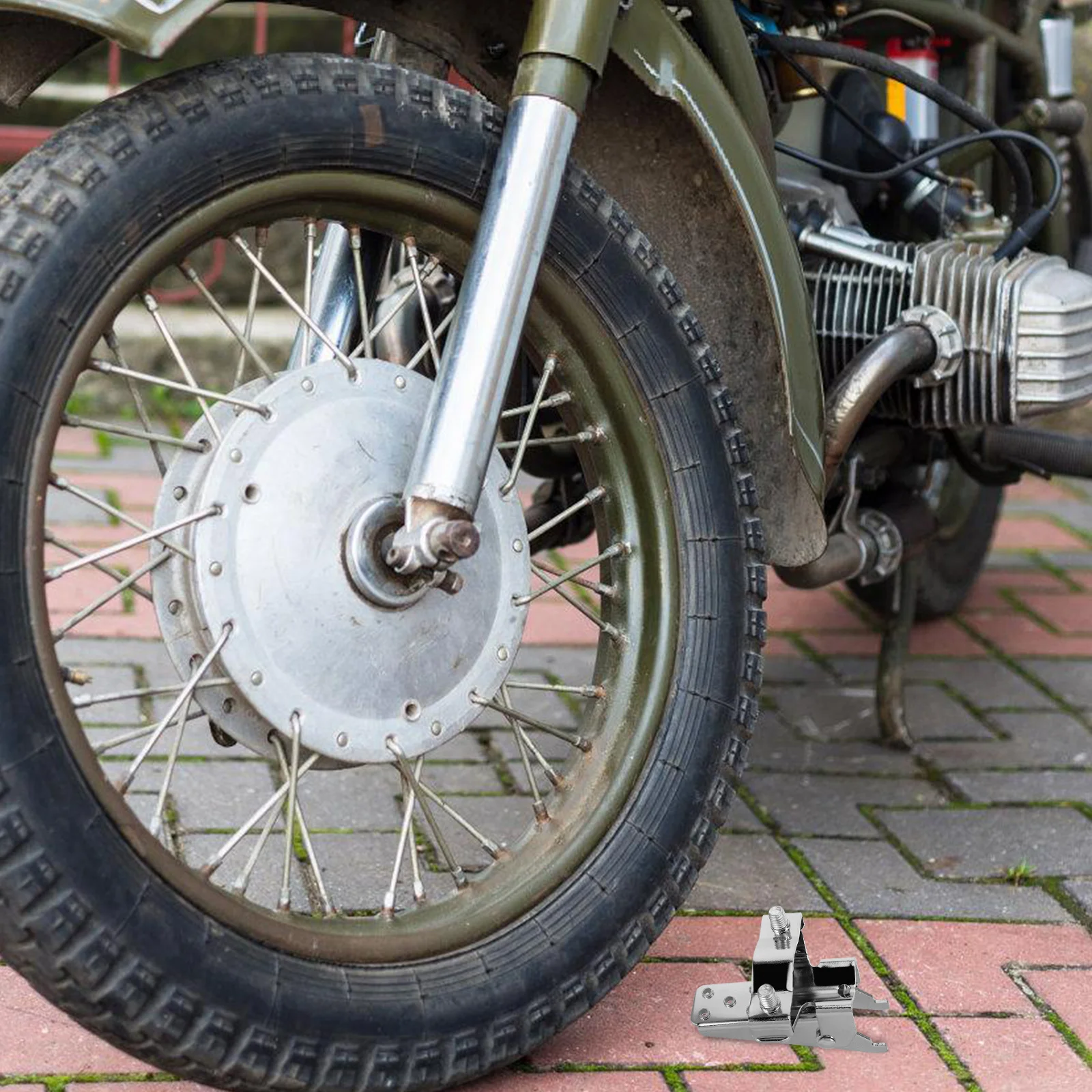 

2Pcs Motorcycle Foot Pegs Foldable Antislip Durable Absorption Easy Installation Accessories Brake Lever Pegs For