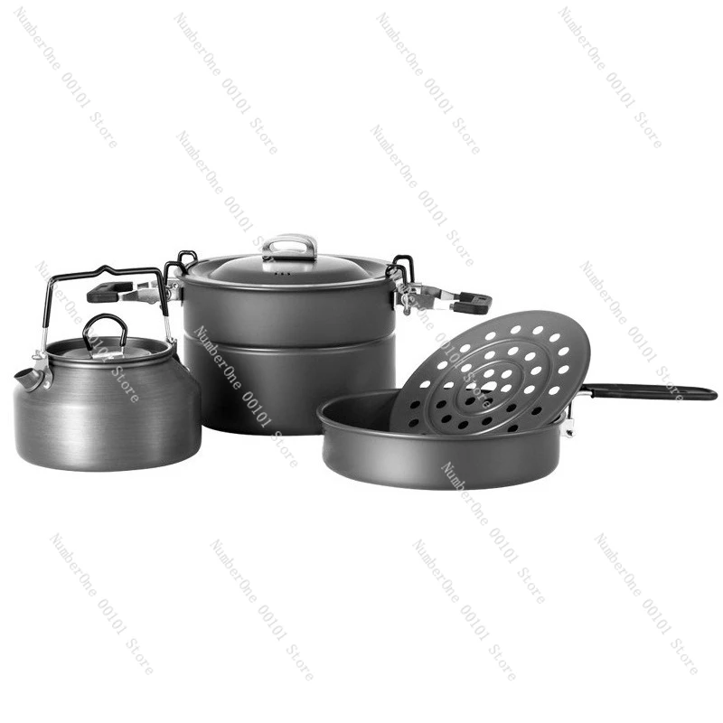 Outdoor micro-pressure cookware | Lightweight camping cookware set, universal cooking artifact