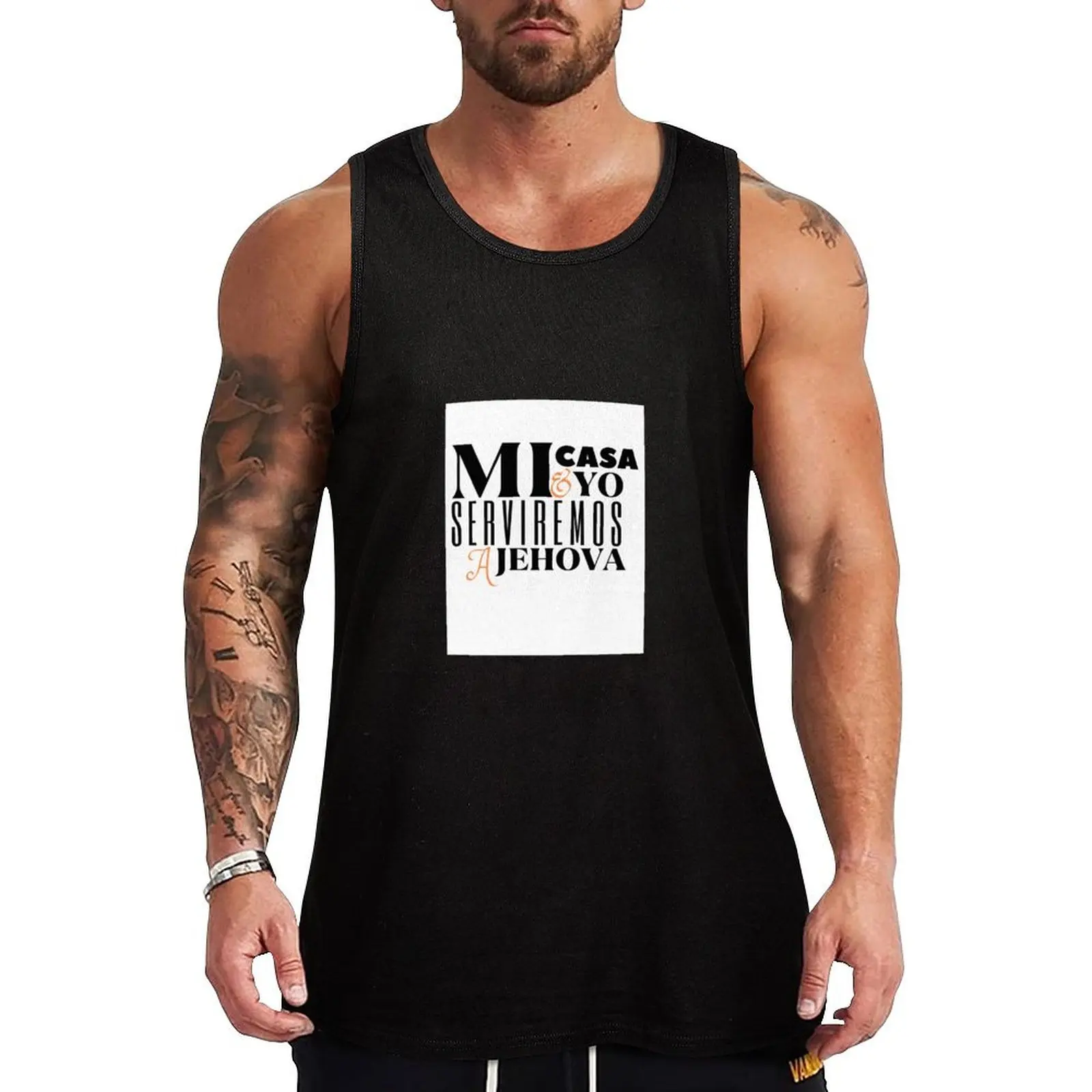 Mi Casa y Yo Serviremos a Jehova Tank Top quick-drying t-shirt vests for men