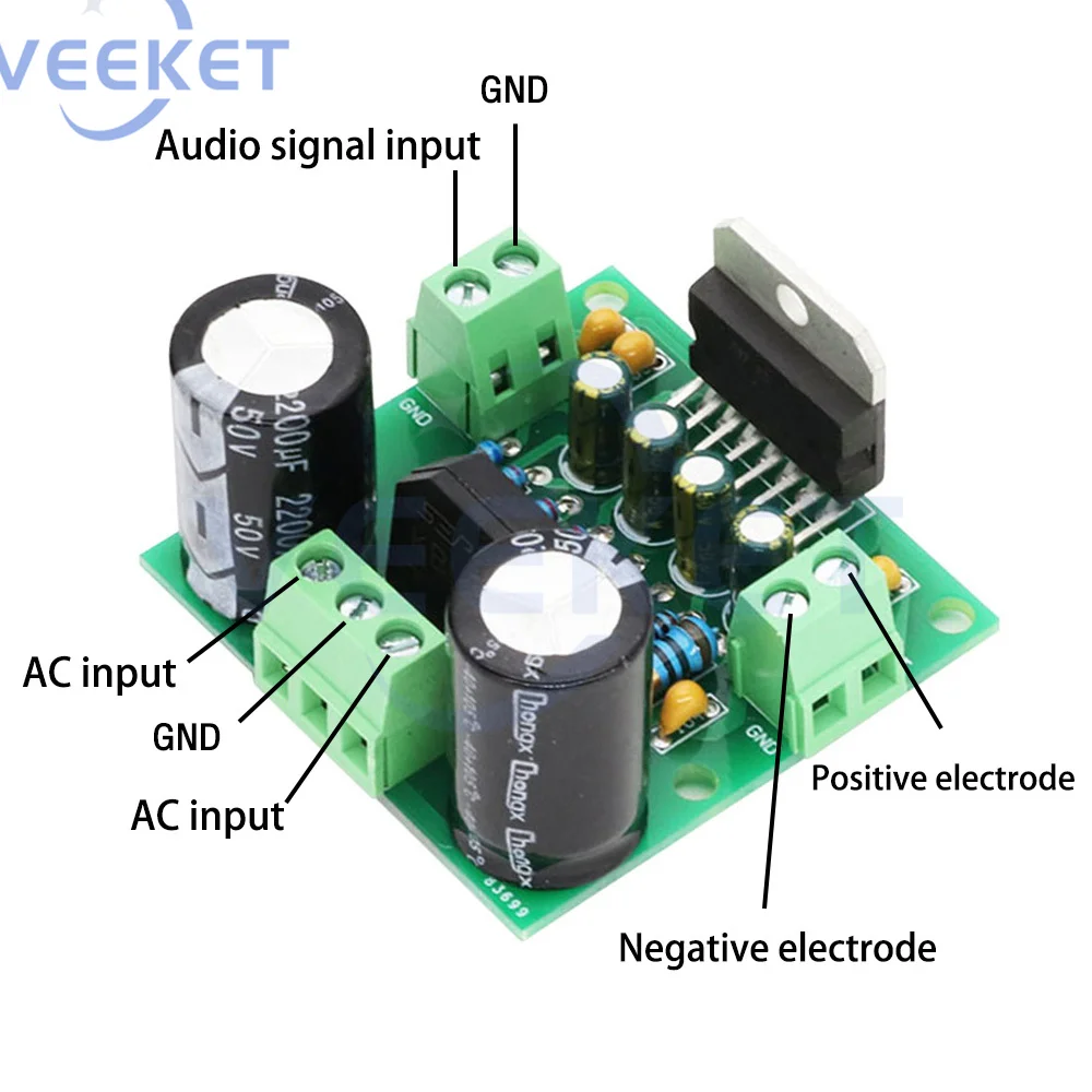 TDA7294 Mono płyta wzmacniacza 4-8Ohm obsługa 100W Stereo moduł wzmacniacza audio dużej mocy dla entuzjastów majsterkowania Mono