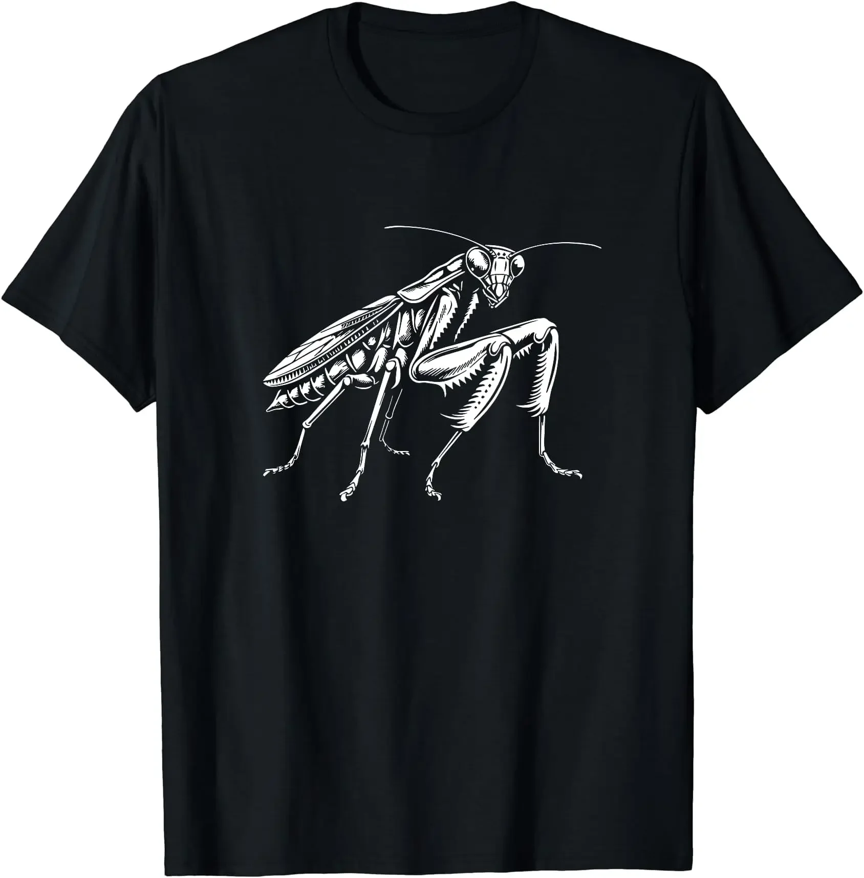 Praying Mantis Super Fan Minimalist Graphic T-Shirt Anime Graphic Men Clothing  Tees High Quality 100%Cotton Short Sleeve