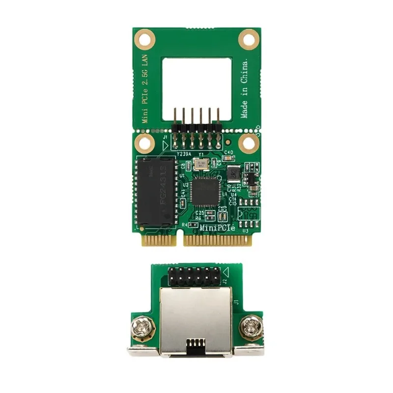 Single Port 2.5G Gigabit Mini PCIe Electrical Port Network Interface Card 2500M Ethernet Adapter RJ45 RTL8125B