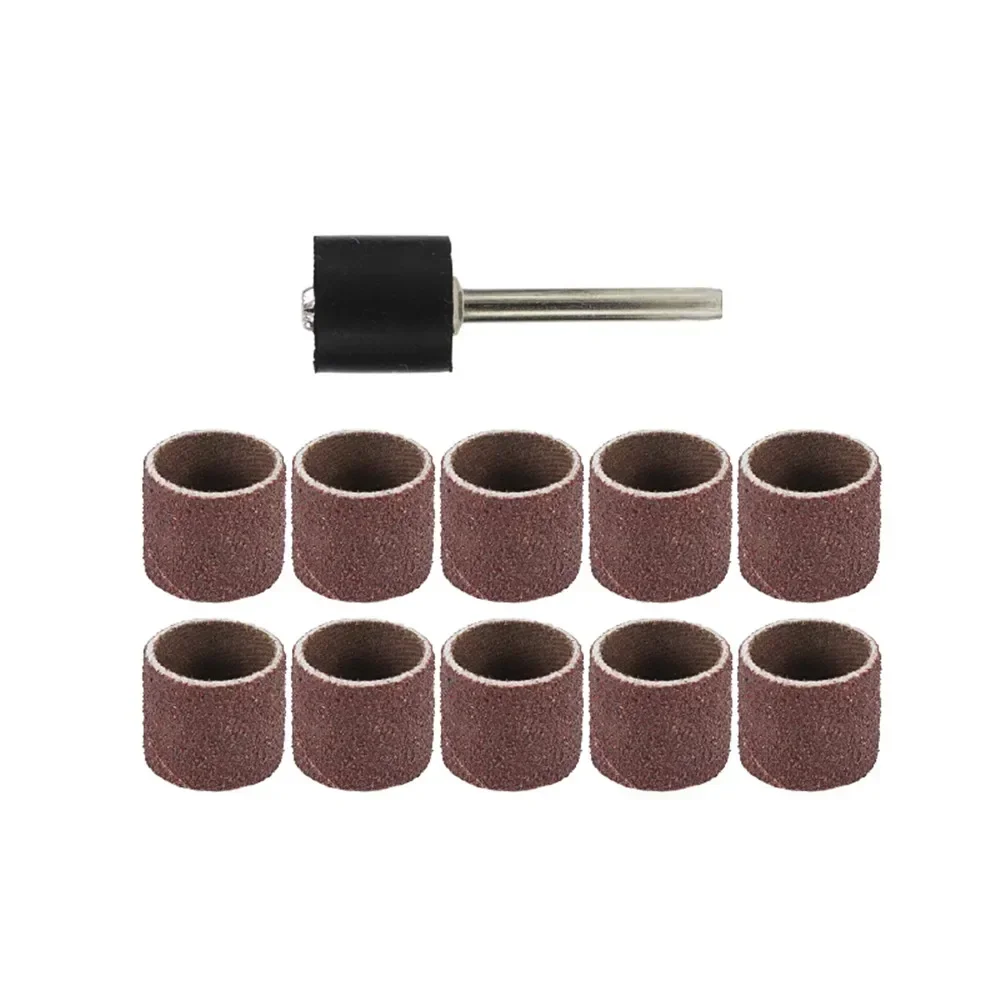 12.7mm Sanding Drum Kit 11pcs 100 Grit  Bands For Dremel Tools Rotary Accessories Abrasive