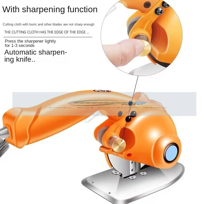 110/220V Professional Electric Cutting Machine for Tailors - High Precision Servo Direct Drive Round Knife Cloth Cutter