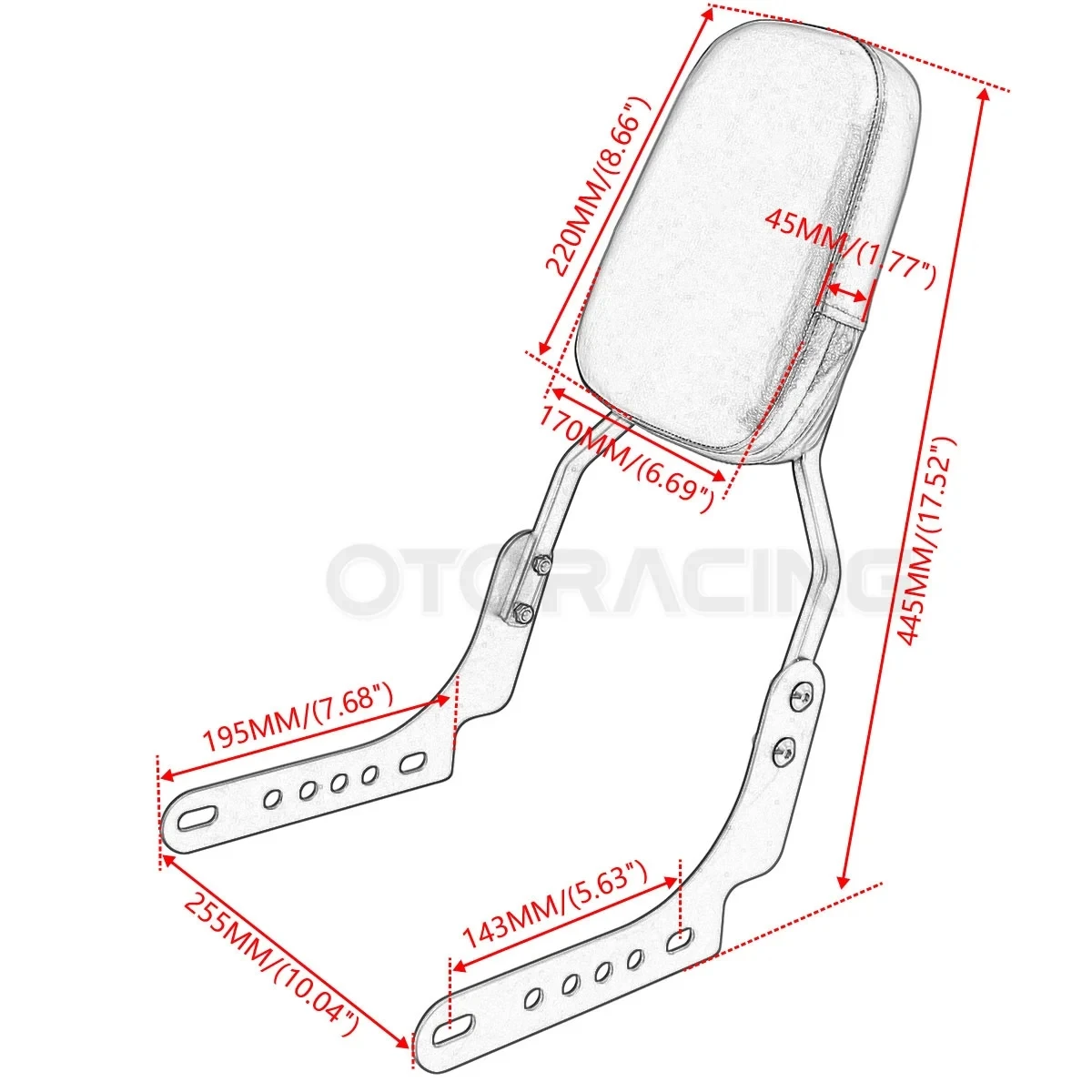 Motorcycle Rear Backrest Sissy Bar For Harley Nightster 975 RH975 RH 975 2022-2026 Special 975 RH975S 2023-2026