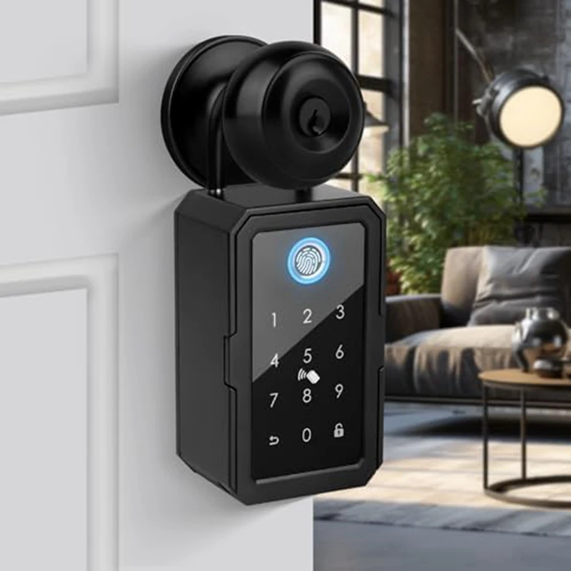 Smartkey Lock Box, Home Key Wireless Smartlock Box, Electronic Key Box App Digital Code Bluetooth Key Safe For Host Durable