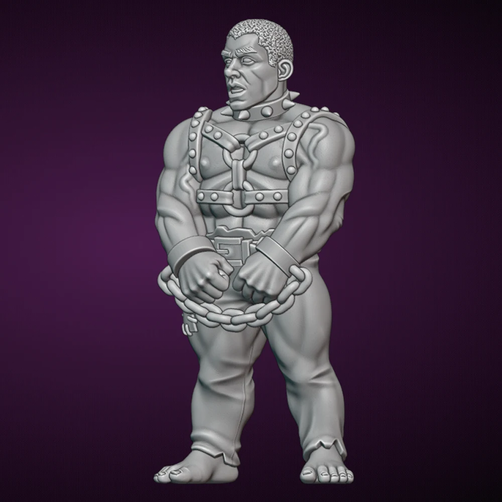 

1/24 FUTA Male Slave Anime Resin Figurine Toy Unpainted GK Doll Unassembled 3D Print Assembly Miniature Reduction Statue Toys