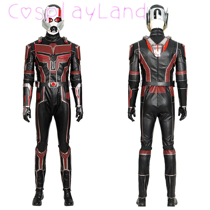 Adult Men Carnival Halloween Costume Ant And Wasp Quantumania Cosplay Outfit Scott Lang New Suit With Cowl Custom Size