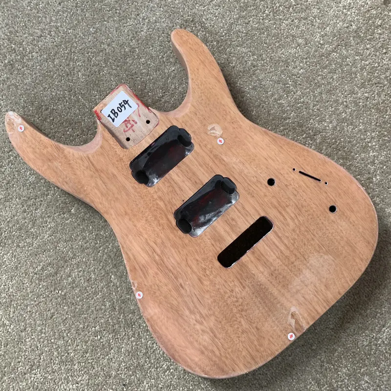

IB054 Solid Mahogany Wood for ST Guitar Body DIY Custom Electric Guitar 6 Strings wth 2 Humbucker Pickups Tremolo Model Replace