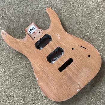 ST 기타 바디용 솔리드 마호가니 우드, DIY 커스텀 일렉트릭 기타 6 현, 험버커 픽업 2 개, 트레몰로 모델 교체, IB054 