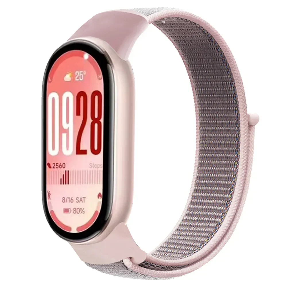 Nylon-Schlaufenarmband für Xiaomi Mi Band 10 9 8, atmungsaktives Sportarmband, Armband für Mi Band 10 9 8 Correa-Zubehör