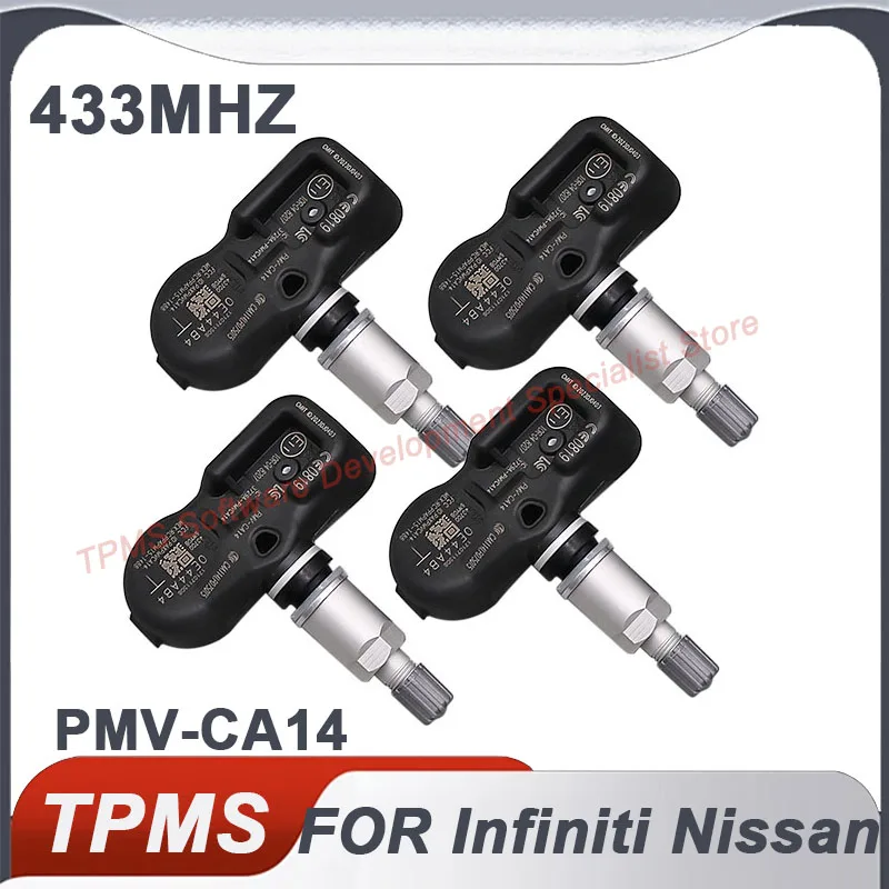 

1/4PCS 433MHZ Tire Pressure Monitoring Sensor TPMS Sensor For Nissan GT-R Leaf Patrol VI Infiniti Q70 QX50 QX70 QX80 PMV-CA14