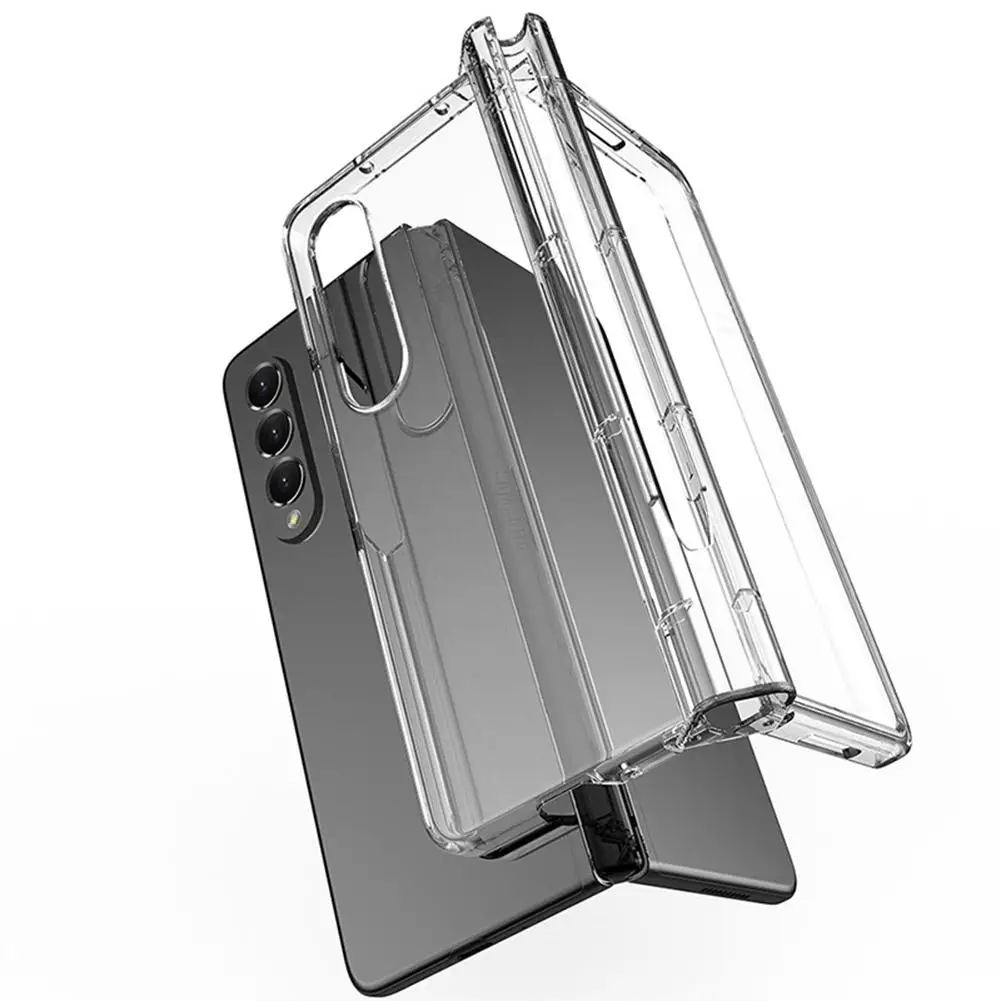 Transparent Phone Case For Samsung Galaxy Z Fold 6 Anti-fall Shockproof With Pen Slot W1R1