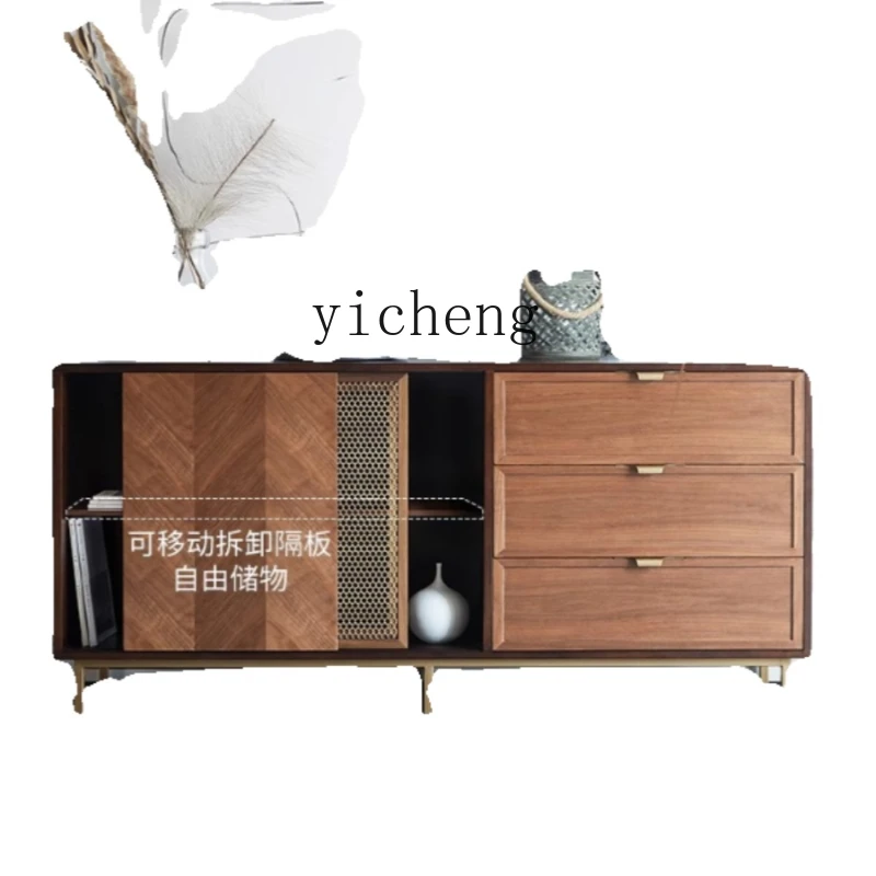 

ZK Light Luxury Sideboard Cabinet Simple Modern Locker Living Room Decoration Entrance Cabinet