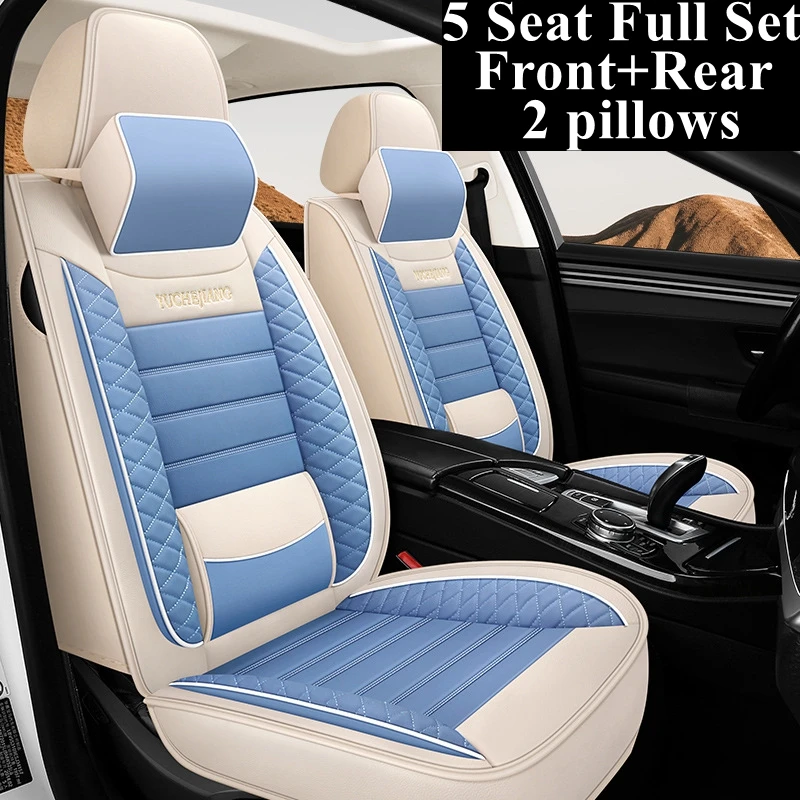 

Front+Rear Car Seat Cover Set for Hyundai Sonata Genesis G80 G90 Grandeur HB20 Ix20 I20 I10 Matrix Rohens Tucson 2019 Veracruz