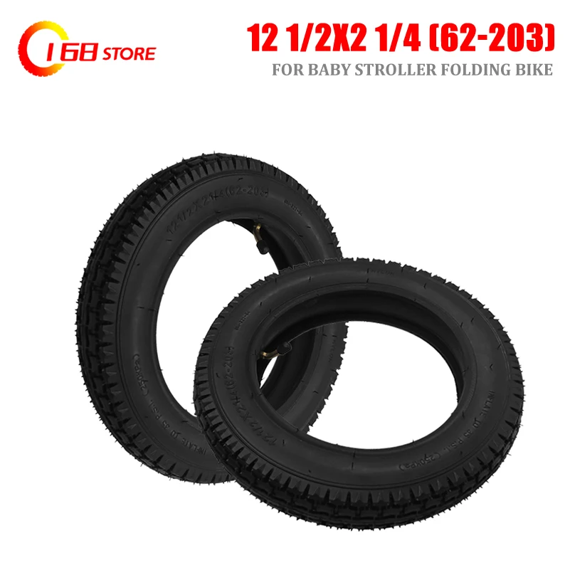 

12 1/2x2 1/4 ( 62-203 ) Tire and Inner Tube for Many Gas Electric Scooters E-Bike Inch Wheel Tyre 1/2 X 2