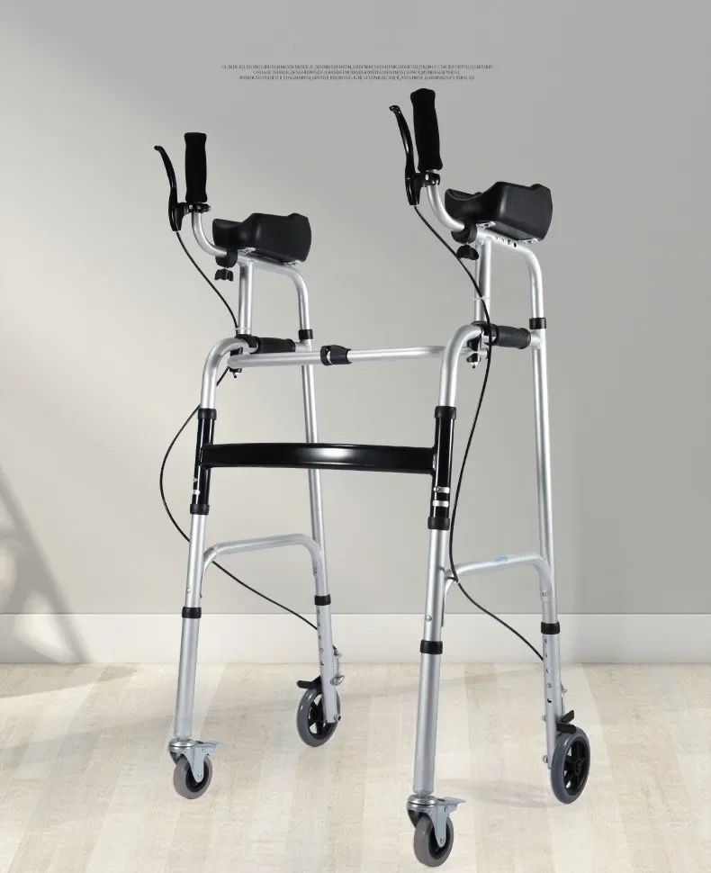 Support d'Avant-Bras en Aluminium observateur, Rollator, Aide à la Paralysie Cérébrale, Cadre Debout, Marcheur Pliant pour Enfant et Adulte