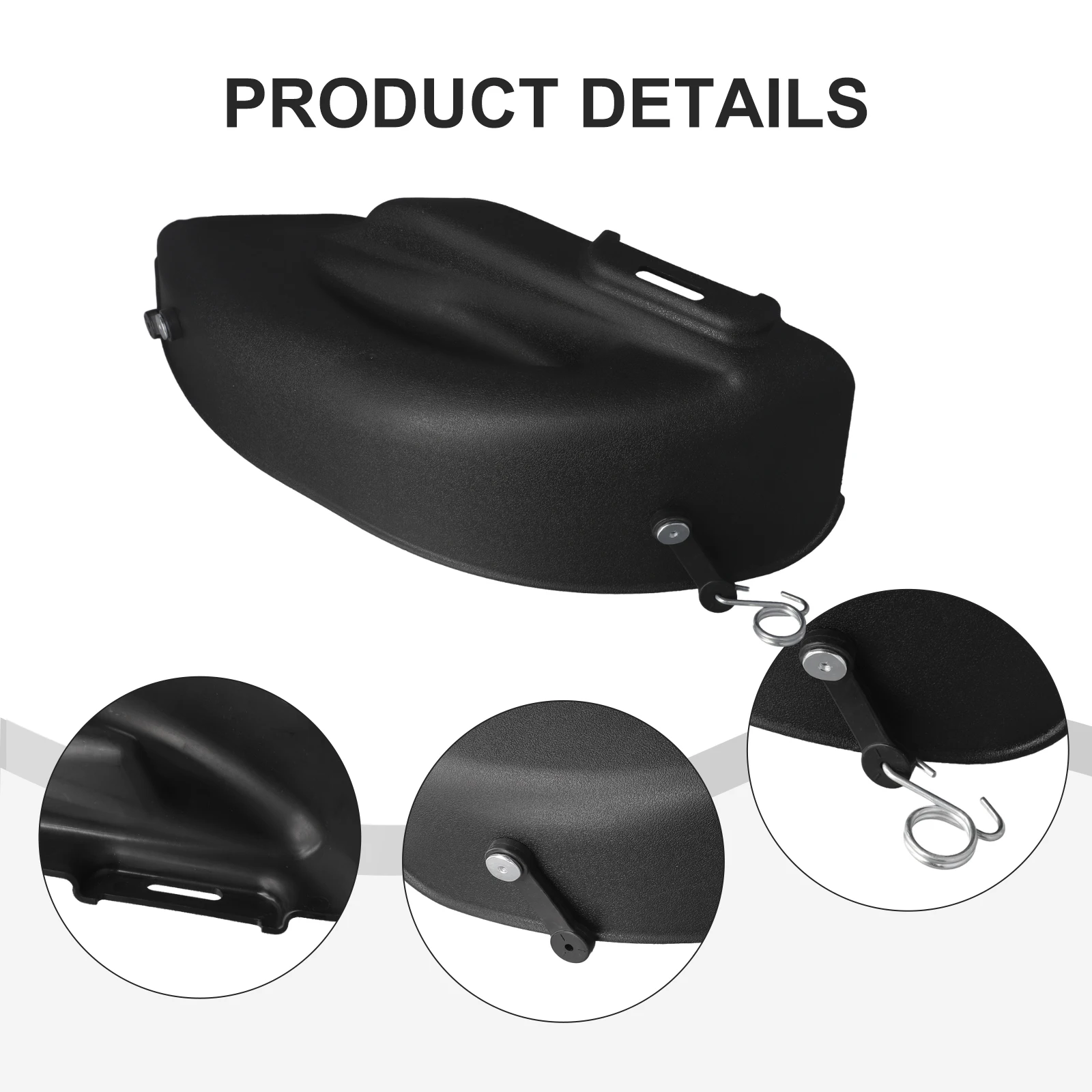 Black Mulch Cover for LA130 LA140 LA145 Compatible with Various Lawn Tractor Models Includes Mounting Hardware