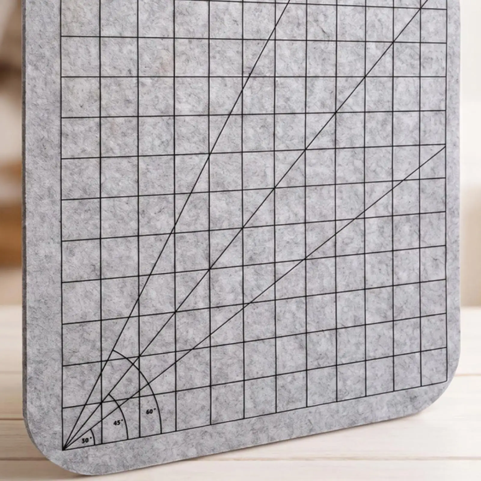 Felt Blocking Board for Crochet Knitting Handmade Weaving Board with Grid Lines Angle Marks for Lace Quilting Macrame