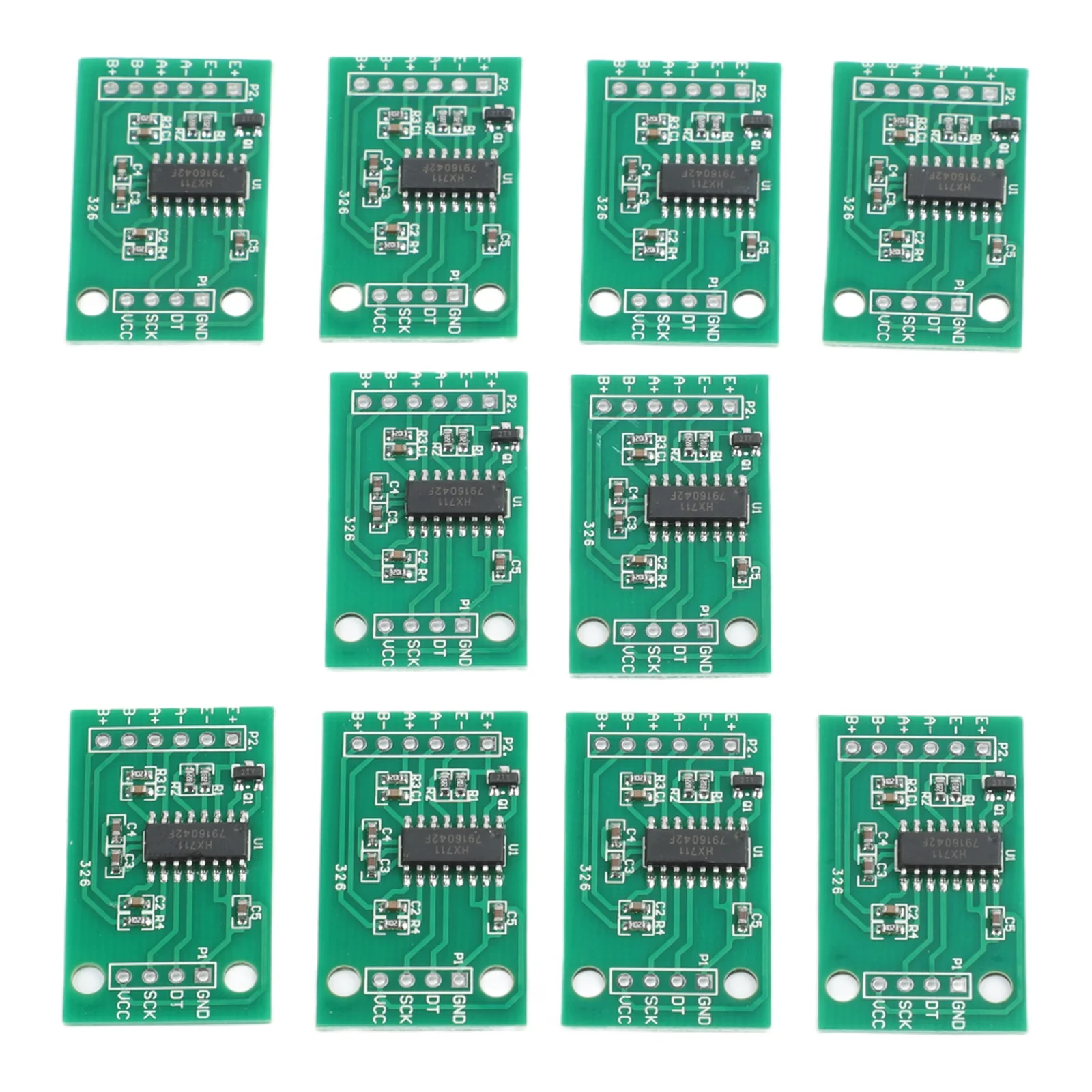 10pcs PCB HX711 Load Cell Modules With Dual Input Channels Suitable For Arduino Weighing Sensor Module